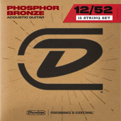 Струни Dunlop DAP1252J Phosphor Bronze Acoustic Guitar Strings 12-String 12-52