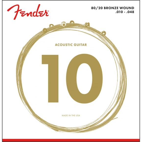 Струни Fender 70XL 80/20 Bronze Acoustic String 10/48