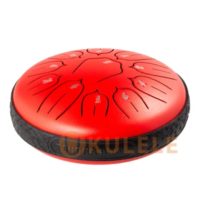 Глюкофон Hluru Huashu TSL11-6 Red 6" (15см) 11 нот Tongue Drum Carbon Steel