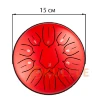 Глюкофон Hluru Huashu TSL11-6 Red 6" (15см) 11 нот Tongue Drum Carbon Steel