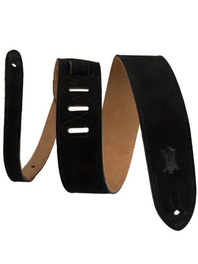Ремінь для гітари Levy’s MS12-BLK Simply Suede Series (Black)
