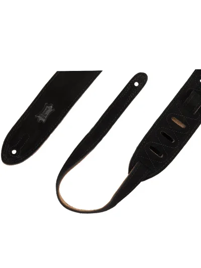 Ремінь для гітари Levy’s MS12-BLK Simply Suede Series (Black)