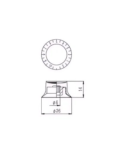Ручка для потенціометра Paxphil KST41 Tone Speed Knob (Gold)