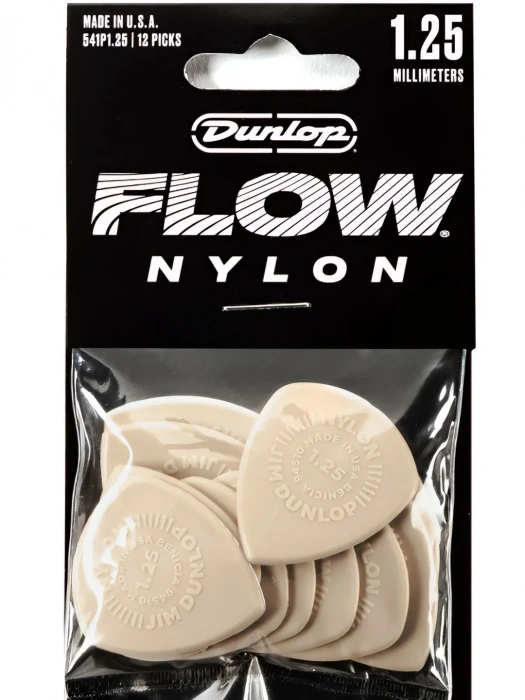 Dunlop 541P1.25 Flow Nylon Pick 1.25mm (12 шт.)