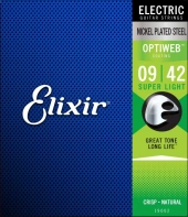 Elixir 19002 Optiweb Nickel Plated Steel Super Light 9/42 (EL OW SL) Elixir 19002 Optiweb Nickel Plated Steel Super Light 9/42 (EL OW SL)
