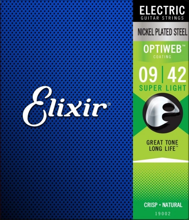 Струни Струни Elixir 19002 Optiweb Nickel Plated Steel Super Light 9/42 (EL OW SL)