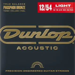 Dunlop DAP1254 Phosphor Bronze Acoustic Guitar Strings 12-54