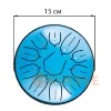 Глюкофон Hluru Huashu TSL11-6 SkyBlue 6" (15см) 11 нот Tongue Drum Carbon Steel