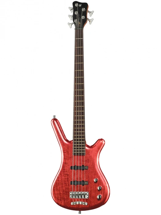 Бас-гітара Бас-гітара Warwick Teambuilt Pro Series Corvette Ash 5-String A/A (Burgundy Red Transparent Satin)