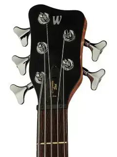 Warwick Teambuilt Pro Series Corvette Ash 5-String A/A (Burgundy Red Transparent Satin)