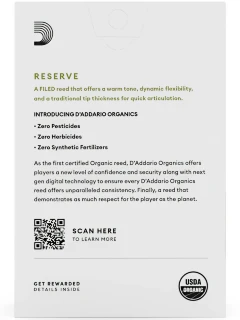 D'Addario Organic Reserve Alto Sax #3.0+ 10 Box (ODJR10305)