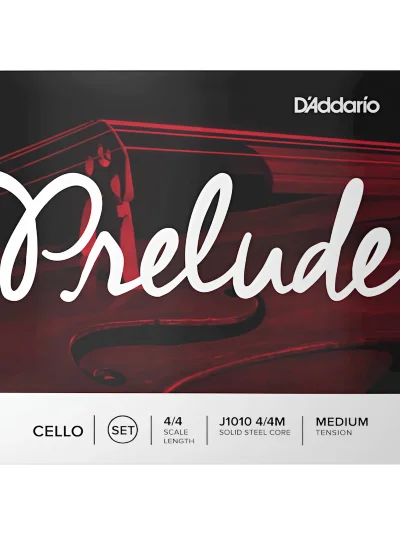 Струни для віолончелі D'Addario J1010 4/4M Prelude Cello String Set 4/4 Scale Medium Tension
