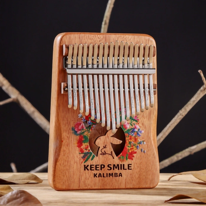 Калімба Калімба Hluru Huashu KHR17 Rabbit in Flower Mahogany (17 нот, червоне дерево)