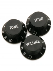 Dimarzio DM2111BK Strat Knobs Set (Black) Dimarzio DM2111BK Strat Knobs Set (Black)