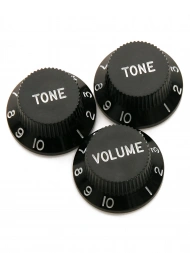 Dimarzio DM2111BK Strat Knobs Set (Black) Dimarzio DM2111BK Strat Knobs Set (Black)