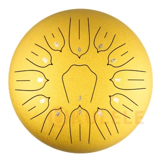 Hluru Huashu TSL13-12 Golden Tongue Drum (13notes 12") Carbon Steel
