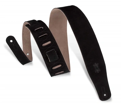 Levy’s MS26-BLK Classics Series Suede Guitar Strap (Black)
