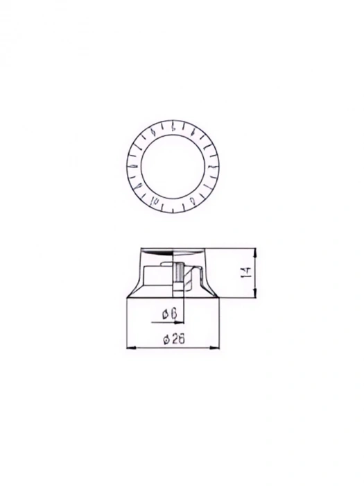 Paxphil KSV41 Volume Speed Knob (Gold)