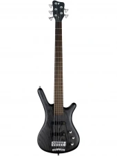 Warwick Teambuilt Pro Series Corvette Ash 5-String A/A (Nirvana Black Transparent Satin)