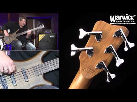 Бас-гітара Бас-гітара Warwick Teambuilt Pro Series Corvette Ash 5-String A/A (Nirvana Black Transparent Satin)