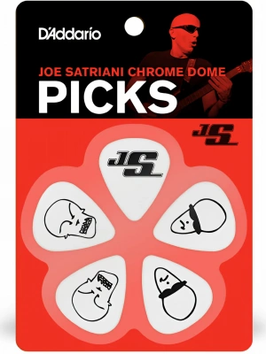 D'Addario Joe Satriani Signature White (Light Gauge)