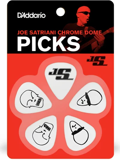 Набір медіаторів D'Addario Joe Satriani Signature White (Light Gauge)