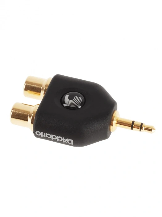 D'Addario PW-P047C 1/8 Inch Male Stereo to Dual RCA Female