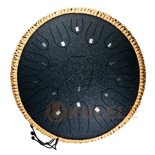 Hluru Huashu TSL15-14 Navy Blue Tongue Drum (15notes 14") Carbon Steel