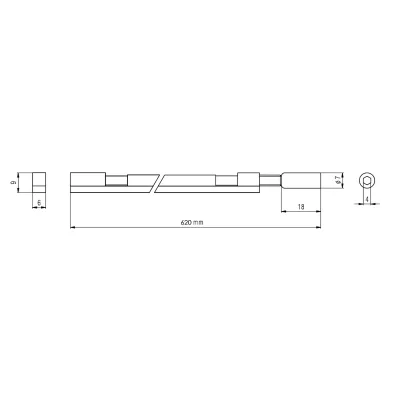 Анкерний прут Paxphil RD003-620 Two-Way Trussrod Bass
