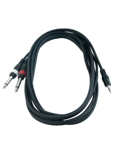 Інсертний кабель RockCable RCL20912 D4 Patch Cable - 2 x TS Jack to TRS MiniJack (1.5m)