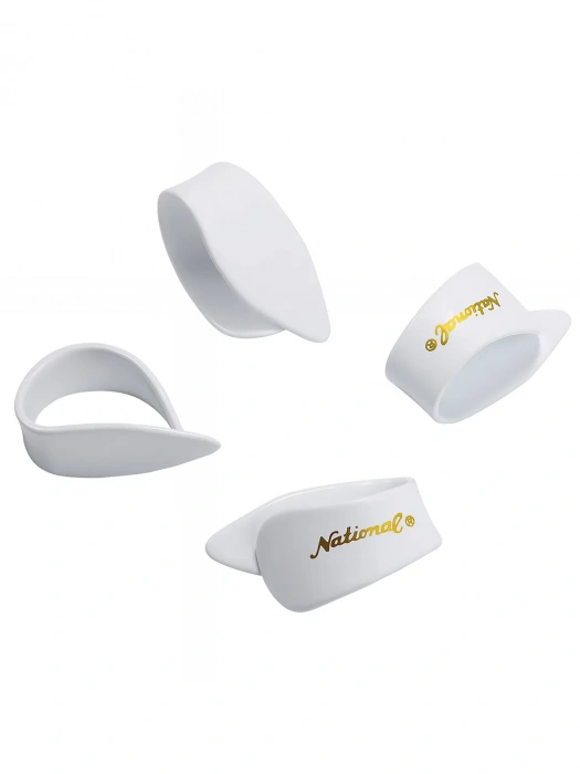 Медіатор-кіготь Медіатор-кіготь D'Addario National Finger Picks - White Celluloid Large 4 pack