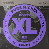 D'Addario EPN115 XL Pure Nickel Blues/Jazz Rock 11-48 D'Addario EPN115 XL Pure Nickel Blues/Jazz Rock 11-48