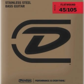 Dunlop DBFS45105 Stainless Steel Flatwound Bass Strings 45-105 Dunlop DBFS45105 Stainless Steel Flatwound Bass Strings 45-105