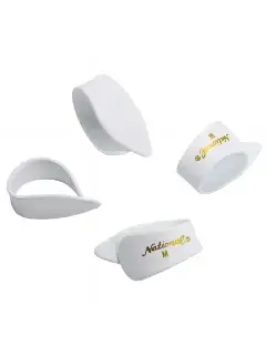 D'Addario National Finger Picks - White Celluloid Medium 4 pack