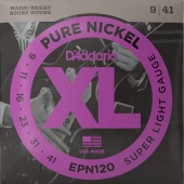 D'Addario EPN120 XL Pure Nickel Super Light 09-41 D'Addario EPN120 XL Pure Nickel Super Light 09-41
