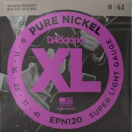D'Addario EPN120 XL Pure Nickel Super Light 09-41 D'Addario EPN120 XL Pure Nickel Super Light 09-41