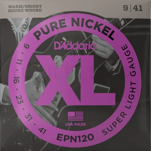 Струны D'Addario EPN120 XL Pure Nickel Super Light 09-41