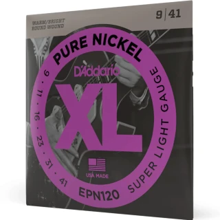 D'Addario EPN120 XL Pure Nickel Super Light 09-41