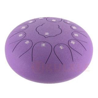 Hluru Huashu THD13-12 Lavander Tongue Drum (13notes 12" C major) Carbon Steel