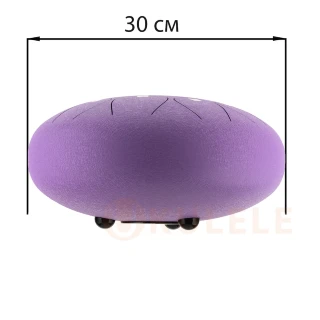 Hluru Huashu THD13-12 Lavander Tongue Drum (13notes 12" C major) Carbon Steel