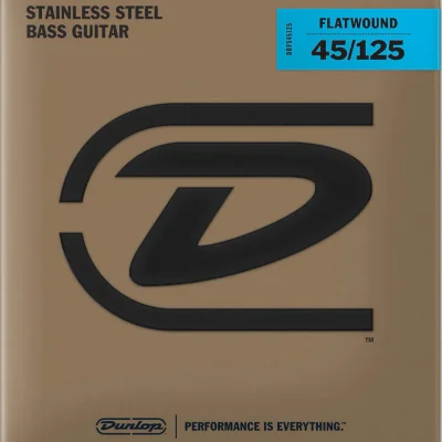 Струни Dunlop DBFS45125 Stainless Steel Flatwound Bass 45-125