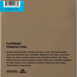 Dunlop DBFS45125 Stainless Steel Flatwound Bass 45-125