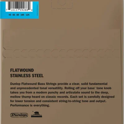 Струни Dunlop DBFS45125 Stainless Steel Flatwound Bass 45-125