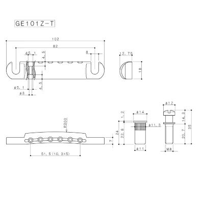 Стопбар Gotoh GE101Z-T (B)