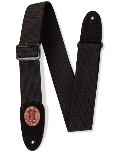 Ремінь для гітари Levy’s MSSC8-BLK Signature Cotton Series (Black)