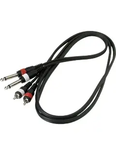 RockCable RCL20932 D4 Patch Cable - 2 x RCA to 2 x TS Jack (1.5m)