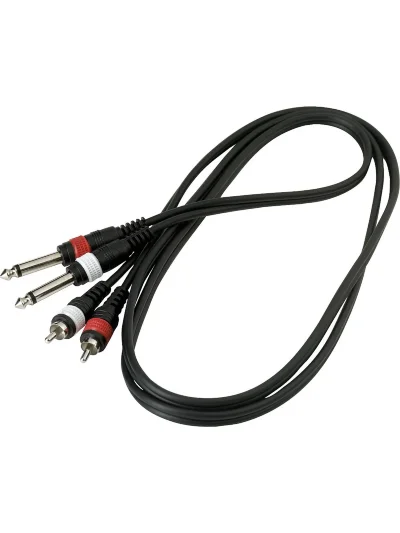 Інсертний кабель RockCable RCL20932 D4 Patch Cable - 2 x RCA to 2 x TS Jack (1.5m)