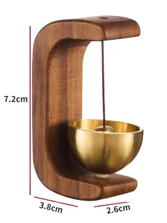 Overtone Walnut Wood Doorbell Chimes