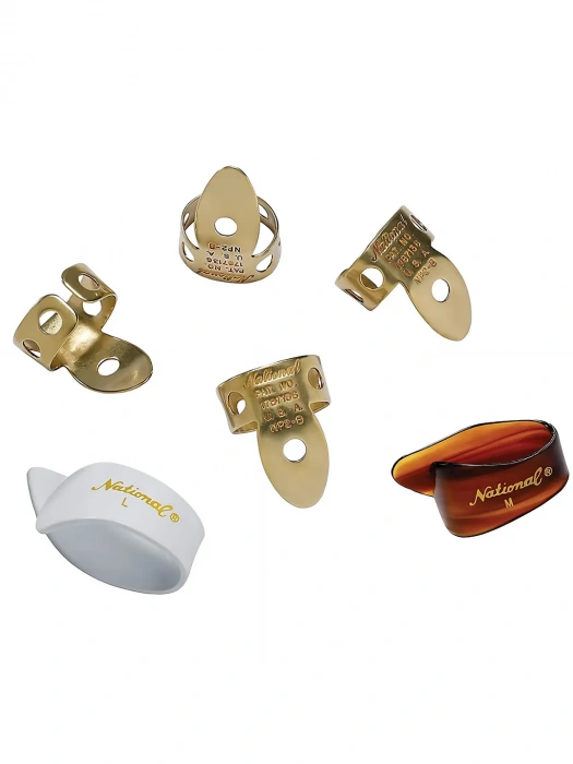 Медіатор-кіготь Медіатор-кіготь D'Addario National Pick Variety Pack - Finger and Thumb Picks 6 Pack