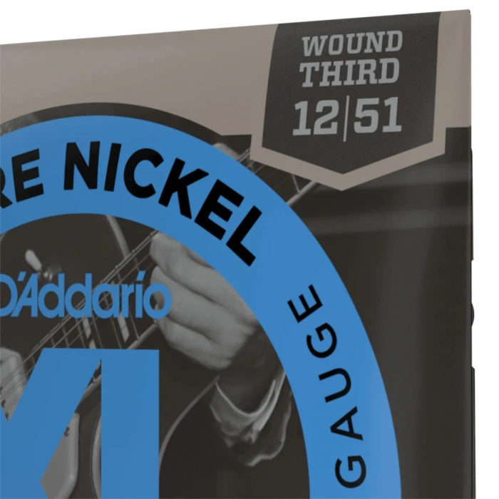D'Addario EPN21 XL Pure Nickel Jazz Light 12-51